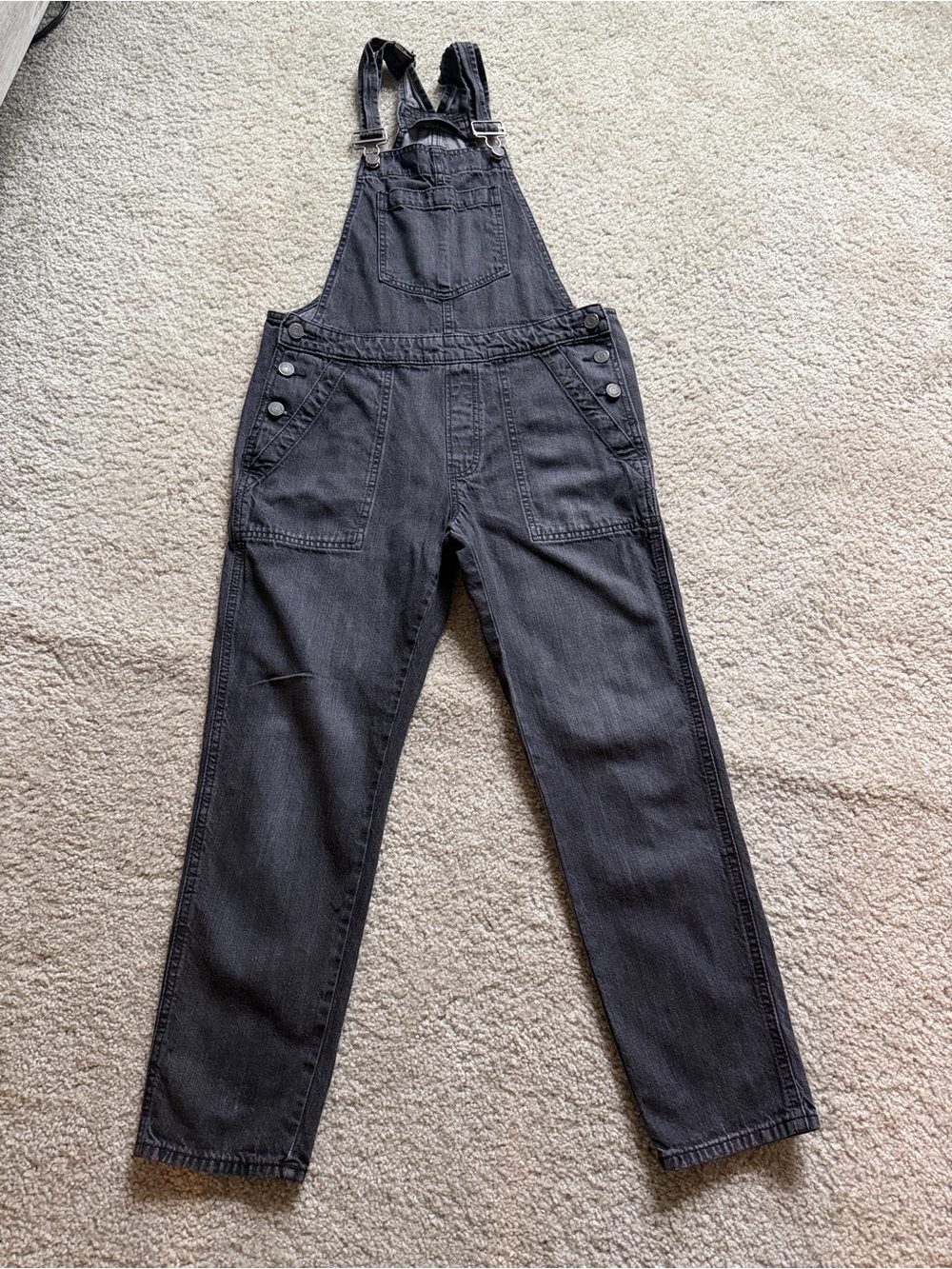 GAP Black Denim Overall Jumpsuit